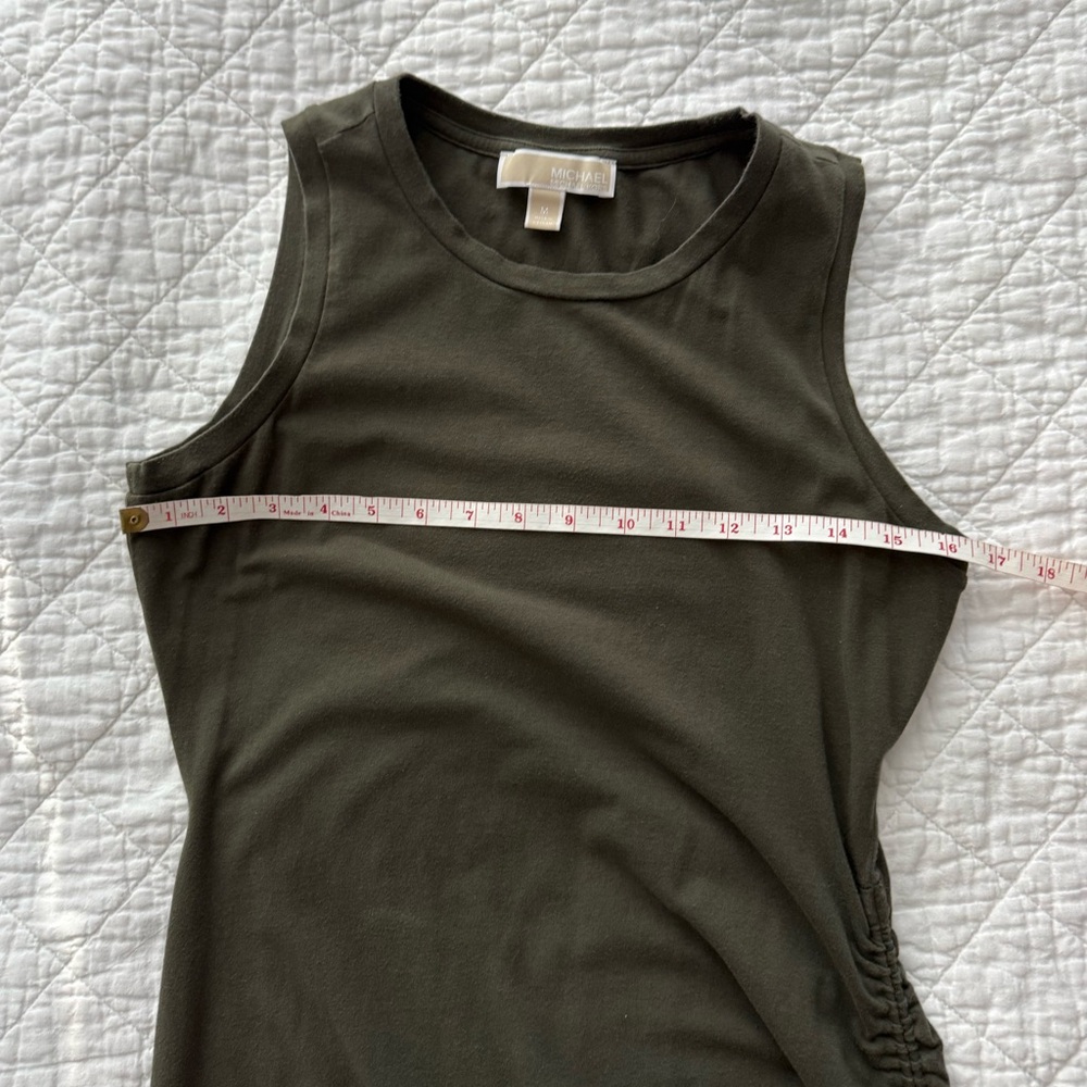 Michael Kors Asymmetrical Olive Dress - Picture 4 of 7